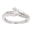 9ct White Gold 0.50ct Diamond Solitaire Ring