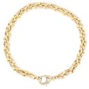 9ct Yellow Gold Fancy Bracelet 7.5"