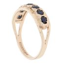 9ct Yellow Gold Sapphire Eternity Ring