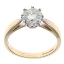 18ct Yellow Gold 1.00ct Diamond Solitiare Ring