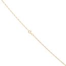 9ct Yellow Gold 0.10ct Diamond Pendant And Chain 18"