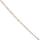 9ct Yellow Gold Figaro Chain 18"