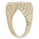 9ct Yellow Gold 0.05ct Diamond Signet Ring