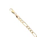 9ct Yellow Gold Figaro Bracelet 7"