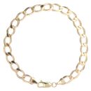 9ct Yellow Gold Curb Bracelet 8"