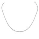 14ct White Gold 0.35ct Diamond Necklace 16"