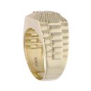 9ct Yellow Gold Cubic Zirconia Signet Ring