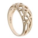 9ct Yellow Gold Patterned Celtic Ring