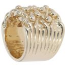 9ct Yellow Gold Four Row Keeper Ring