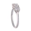 18ct White Gold 1.35ct Diamond Trilogy Ring