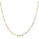 9ct Yellow Gold Figaro Chain 24"