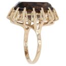9ct Yellow Gold Smoky Quartz Ring