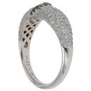 18ct White Gold 0.70ct White and Black Diamond Fancy Ring
