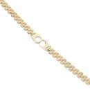 9ct Yellow Gold Watch Strap Style Chain 18"