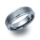 Tungsten Carbide Matte And Polished 7mm Ring