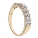 9ct Yellow Gold Cubic Zirconia Half Eternity Ring