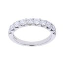 Platinum 1.14ct Diamond Half Eternity Ring
