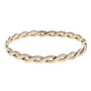 9ct Yellow Gold Plain Twist Bangle