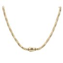 14ct Yellow Gold Monaco Spin Plain Lock Twist Chain 20"