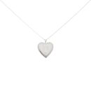 Silver Angel Wing Heart Locket And Chain 18" by Icesia