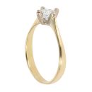 18ct Yellow Gold 0.50ct Princess Cut Diamond Solitaire Ring
