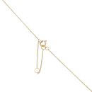 Gold Plated Silver Cubic Zirconia Cluster Pendant And Chain 18"
