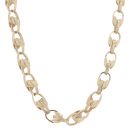 9ct Yellow Gold Patterned Tulip Chain 24"