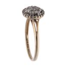 9ct Yellow Gold 0.50ct Diamond Cluster Ring