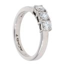 Platinum 0.50ct Diamond Trilogy Ring