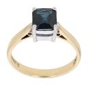 18ct Yellow Gold Sapphire Solitaire Ring