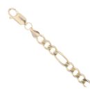 9ct Yellow Gold ID Figaro Bracelet 8"