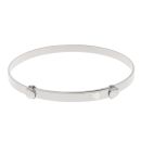 Silver Childrens Plain Expanding Bangle