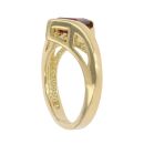 18ct Yellow Gold Single Stone Garnet Ring