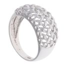 9ct White Gold Lattice Ring