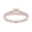18ct White Gold 0.51ct Brilliant Cut Diamond Solitaire Ring