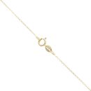 18ct Yellow Gold 0.15ct Brilliant Cut Diamond Solitaire Pendant and Chain 18"