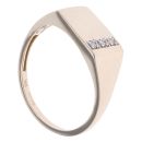 9ct Yellow Gold 0.05ct Diamond Signet Ring