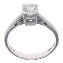 18ct White Gold 0.51ct Diamond Solitaire Ring