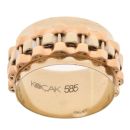 14ct Yellow, White And Rose Gold Fancy Ring