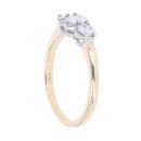 18ct Yellow Gold 0.60ct Diamond Trilogy Ring