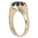 9ct Yellow Gold Garnet Signet Ring