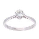 18ct White Gold 0.50ct Diamond Solitaire Ring
