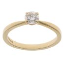 18ct Yellow Gold 0.40ct Diamond Solitaire Ring
