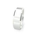 9ct White Gold 6mm Soft Chamfered Edge Wedding Band