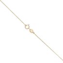 9ct Yellow Gold 0.10ct Brilliant Cut Diamond Pendant And Chain 18"