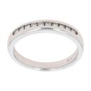 9ct White Gold 0.20ct Diamond Half Eternity Ring