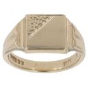 9ct Yellow Gold Square Signet Ring