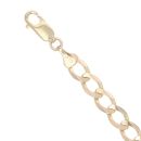 9ct Yellow Gold ID Curb Bracelet 8.5"