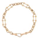 9ct Yellow Gold Albert Bracelet 9"