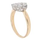 18ct Yellow Gold 1.00ct Brilliant Cut Diamond Cluster Ring